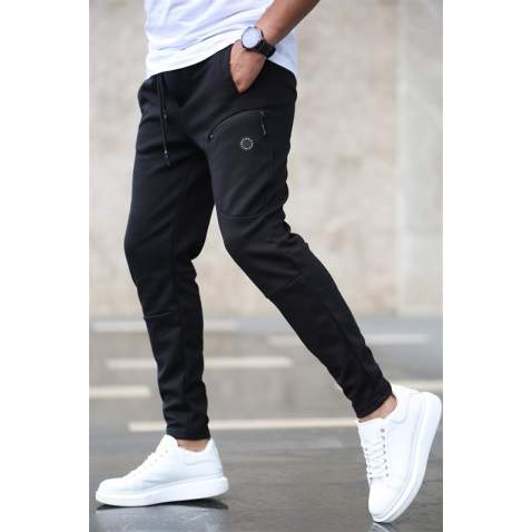 Madmext Men Basic Black Sweatpants 4207 - Siyah