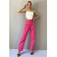 Mad Girls Pink Palazzo Jeans Mg1189 - Pembe