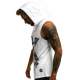 Madmext Men White Hoodie Vest 2649 - Beyaz