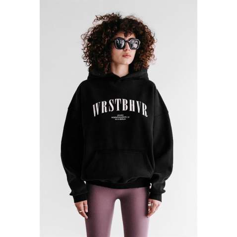 Mad Girls Black Oversize Sweatshirt MG1290 - Siyah