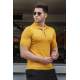 Madmext Men Knitwear Mustard Polo T-shirt 5078 - Hardal