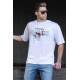 Madmext Men Printed White T-shirt 4971 - Beyaz