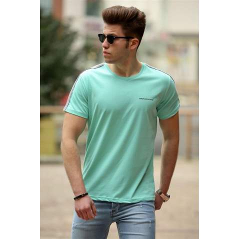 Madmext Green Basic T-shirt for Men 4513 - Yeşil