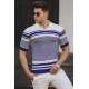 Madmext Men Saxe Polo T-shirt 5083 - Saks