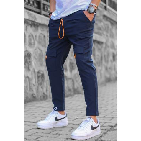 Madmext Navy Blue Men Sweatpants with Pockets 4809 - Lacivert