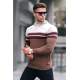 Madmext Beige Sweater With Hoodie For Men 5624 - Bej