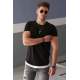 Madmext Black Basic T-shirt for Men 4465 - Siyah