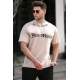 Madmext Men Beige T-shirt 5204 - Bej