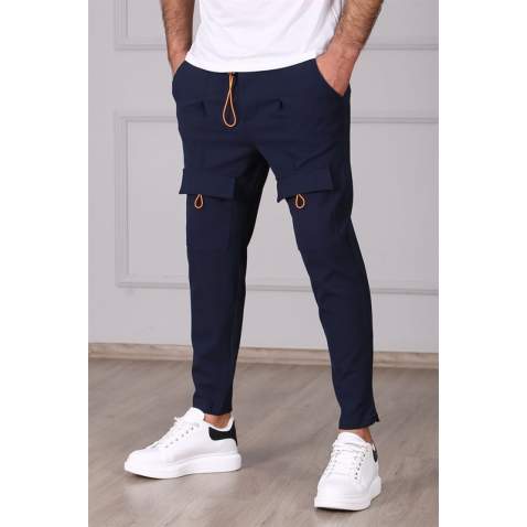 Madmext Navy Blue Men Sweatpants with Pockets 4809 - Lacivert