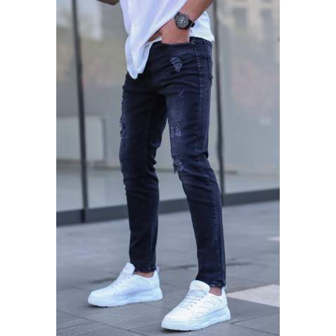 Madmext Men Oversize Black Jeans 5096 - Siyah