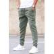 Madmext 3-Thread Fleece Khaki Sweatpants For Men 5427 - Haki