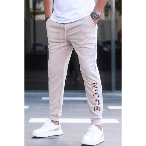 Madmext Men Beige Sweatpants 5614 - Bej