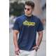 Madmext Men Navy Blue T-shirt 5205 - Lacivert