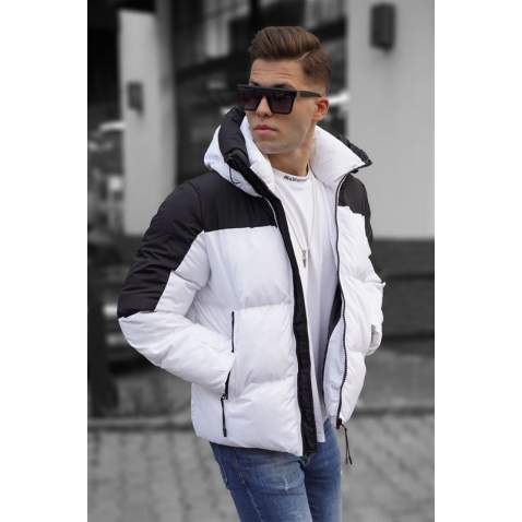 Madmext Men White Puffer Jacket 5139 - Beyaz