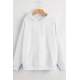 Mad Girls White Women's Sweatshirt MG827 - Beyaz