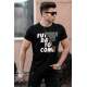 Madmext Black Printed T-shirt for Men 4475 - Siyah