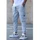 Madmext Men Jogger Gray Trousers 5417 - Gri