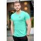 Madmext Turquoise T-shirt for Men 3037 - Yeşil