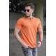 Madmext Men Orange Knitted Polo T-shirt 5116 - Turuncu