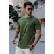 Madmext Men Khaki T-shirt 4951 - Haki