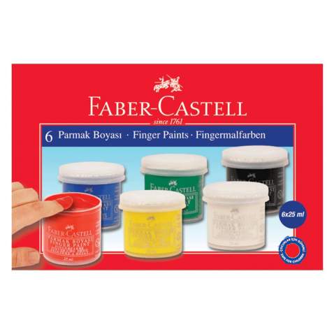 Faber-castell Parmak Boyası 25 Ml 6 Renk