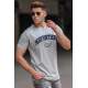 Madmext Men Printed Gray T-shirt 5267 - Gri