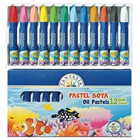 Fantasia 12 Renk Pastel Boya