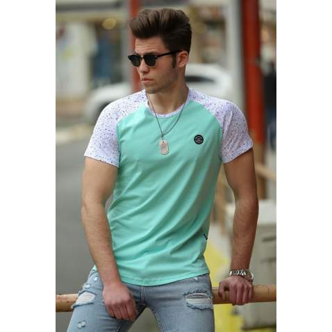 Madmext Green Basic T-shirt for Men 4523 - Yeşil