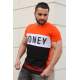 Madmext Orange "Money" Printed T-shirt for Men 3077 - Turuncu