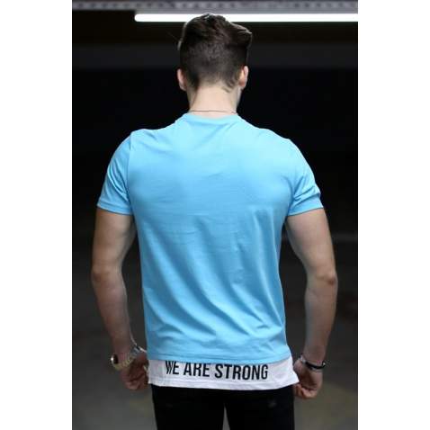 Madmext Turquoise T-shirt for Men 4521 - Turkuaz