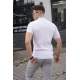 Madmext Men White T-Shirt 5684 - Beyaz