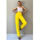 Mad Girls Yellow Palazzo Jeans Mg1189 - Sarı