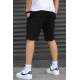 Madmext Black Capri Shorts 5403 - Siyah