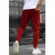 Men Maroon Basic Jogger Trousers - Bordo