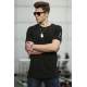 Madmext Black T-shirt for Men 4103 - Siyah