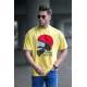 Madmext Men Designed Yellow T-shirt 5361 - Sarı